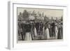 The Italian Squadron at Portsmouth, Garden-Party at Government House-null-Framed Giclee Print