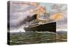 The Italian Steamship the Ancona, Launched in 1907, 20th Century-null-Stretched Canvas