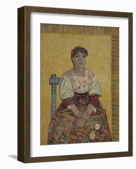 The Italian Woman, 1887-Vincent van Gogh-Framed Giclee Print