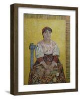 The Italian Woman (Agostina Segatori, Patron of the Cabaret, Le Tambourin), c.1887-Vincent van Gogh-Framed Giclee Print