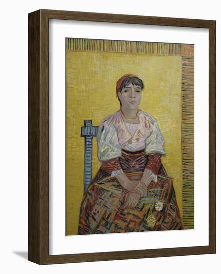 The Italian Woman (Agostina Segatori, Patron of the Cabaret, Le Tambourin), c.1887-Vincent van Gogh-Framed Giclee Print