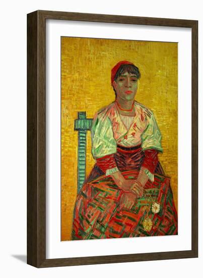 The Italian Woman (Agostina Segatori, Patron of the Cabaret, Le Tambourin), c.1887-Vincent van Gogh-Framed Giclee Print