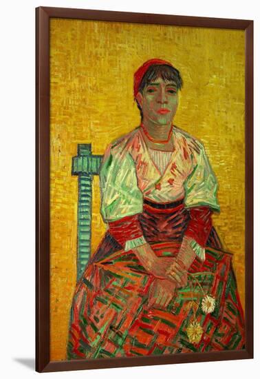 The Italian Woman (Agostina Segatori, Patron of the Cabaret, Le Tambourin), c.1887-Vincent van Gogh-Framed Giclee Print