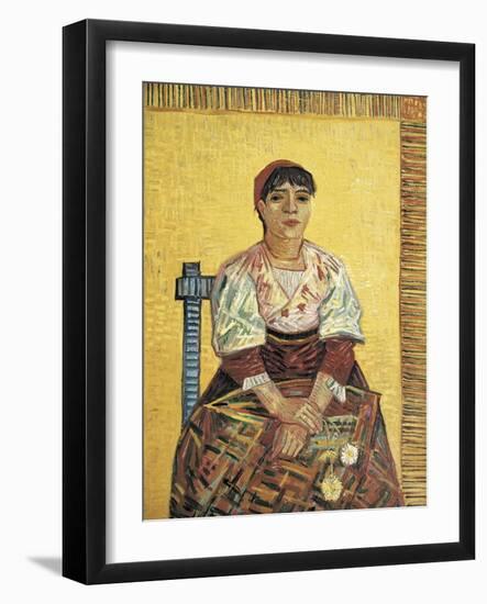 The Italian Woman-Vincent van Gogh-Framed Art Print