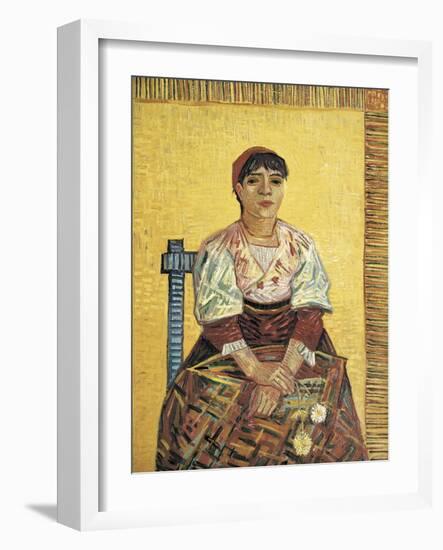 The Italian Woman-Vincent van Gogh-Framed Art Print