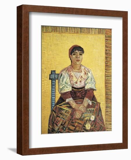 The Italian Woman-Vincent van Gogh-Framed Art Print