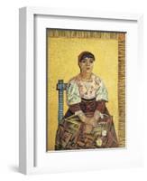 The Italian Woman-Vincent van Gogh-Framed Art Print