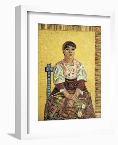 The Italian Woman-Vincent van Gogh-Framed Art Print