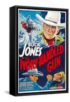 The Ivory-Handled Gun, Top and Bottom Left: Buck Jones, 1935-null-Framed Stretched Canvas