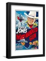 The Ivory-Handled Gun, Top and Bottom Left: Buck Jones, 1935-null-Framed Photo