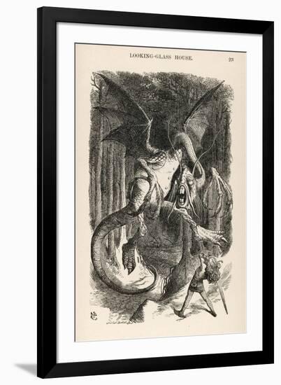 The Jabberwock-John Tenniel-Framed Premium Giclee Print