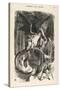 The Jabberwock-John Tenniel-Stretched Canvas