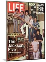 The Jackson Five with their Father and Mother, Joseph and Katherine, September 24, 1971-John Olson-Mounted Photographic Print