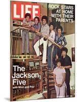 The Jackson Five with their Father and Mother, Joseph and Katherine, September 24, 1971-John Olson-Mounted Photographic Print