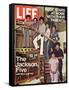 The Jackson Five with their Father and Mother, Joseph and Katherine, September 24, 1971-John Olson-Framed Stretched Canvas