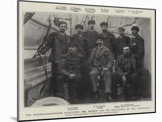 The Jackson-Harmsworth Expedition, Mr Jackson and His Colleagues on the Windward-null-Mounted Giclee Print