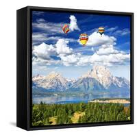 The Jackson Lake in Grand Teton-Gary718-Framed Stretched Canvas