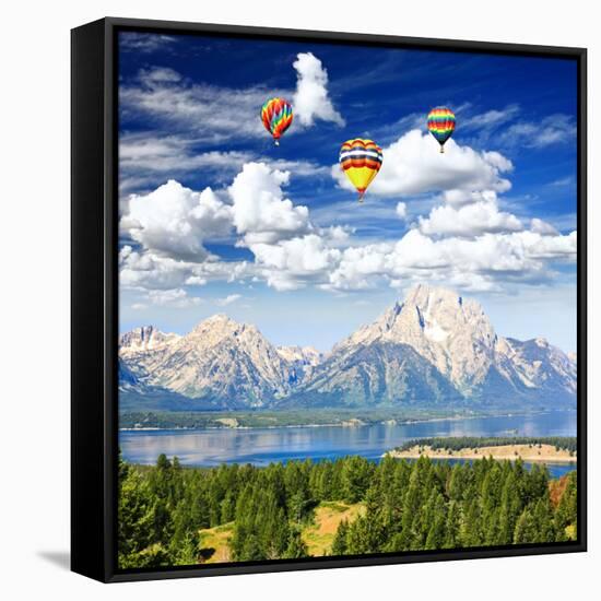 The Jackson Lake in Grand Teton-Gary718-Framed Stretched Canvas
