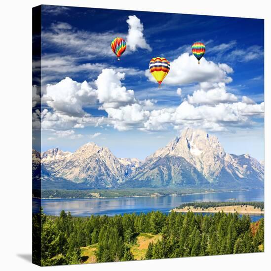 The Jackson Lake in Grand Teton-Gary718-Stretched Canvas