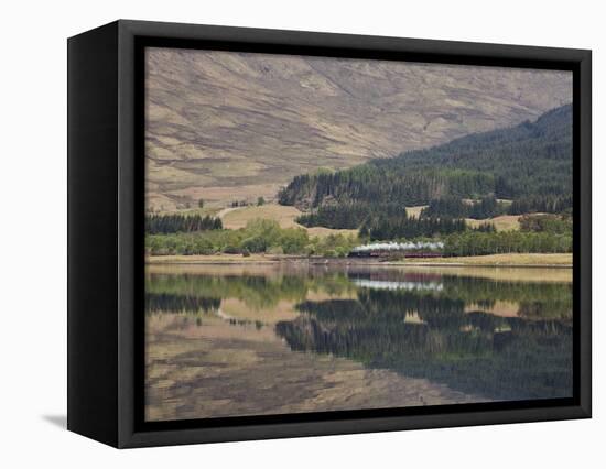 The Jacobite, Fort William to Mallaig Railway, Loch Eil, Lochaber, Scotland, United Kingdom, Europe-Jean Brooks-Framed Stretched Canvas