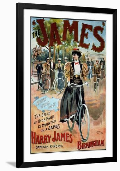 The James Bicycle-G^ Moore-Framed Art Print