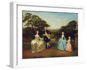 The James Family-Arthur Devis-Framed Giclee Print