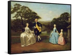 The James Family-Arthur Devis-Framed Stretched Canvas