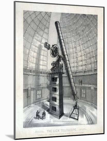 The James Lick Telescope-null-Mounted Giclee Print