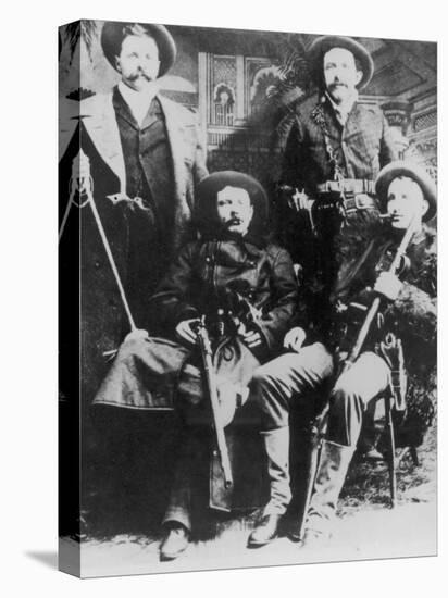 The James-Younger Gang (L-R): Cole Younger Jesse James Bob Younger Frank James-null-Stretched Canvas