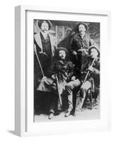 The James-Younger Gang (L-R): Cole Younger Jesse James Bob Younger Frank James-null-Framed Photographic Print