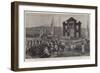 The Japanese Army Passing the Triumphal Arch Erected Near Seoul after the Victory at Asan, in Corea-Richard Caton Woodville II-Framed Giclee Print