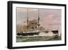 The Japanese Battleship Mikasa, Postcard-null-Framed Giclee Print