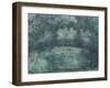 The Japanese Bridge, 1919-24 (oil on canvas)-Claude Monet-Framed Giclee Print