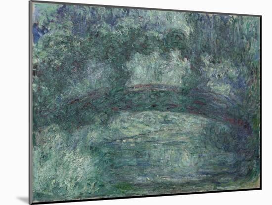 The Japanese Bridge, 1919-24 (oil on canvas)-Claude Monet-Mounted Giclee Print