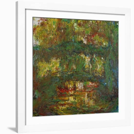 The Japanese Bridge at Giverny, 1918-1924-Claude Monet-Framed Giclee Print