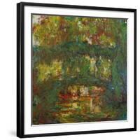 The Japanese Bridge at Giverny, 1918-1924-Claude Monet-Framed Giclee Print