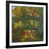 The Japanese Bridge at Giverny, 1918-1924-Claude Monet-Framed Giclee Print