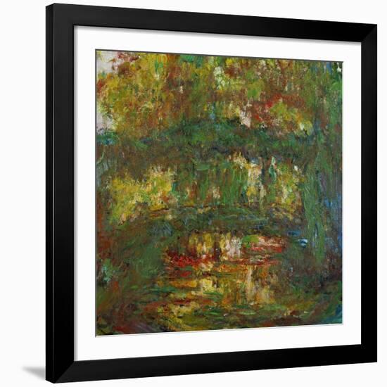 The Japanese Bridge at Giverny, 1918-1924-Claude Monet-Framed Giclee Print