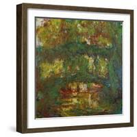 The Japanese Bridge at Giverny, 1918-1924-Claude Monet-Framed Giclee Print