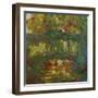 The Japanese Bridge at Giverny, 1918-1924-Claude Monet-Framed Giclee Print