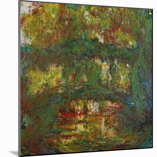 The Japanese Bridge at Giverny, 1918-1924-Claude Monet-Mounted Giclee Print