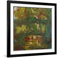 The Japanese Bridge at Giverny, 1918-1924-Claude Monet-Framed Giclee Print