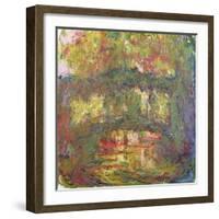 The Japanese Bridge at Giverny, 1918-24-Claude Monet-Framed Giclee Print