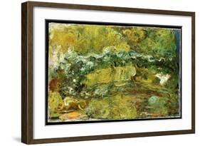The Japanese Bridge, C.1918-24-Claude Monet-Framed Giclee Print