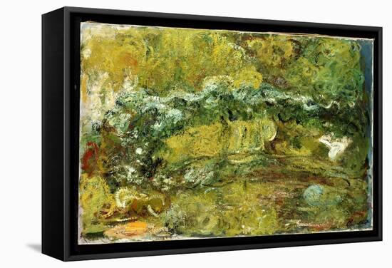 The Japanese Bridge, C.1918-24-Claude Monet-Framed Stretched Canvas