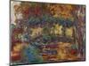 The Japanese Bridge, C.1923-25-Claude Monet-Mounted Giclee Print