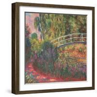 The Japanese Bridge in the Garden of Giverney, 1900-Claude Monet-Framed Giclee Print