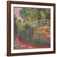 The Japanese Bridge in the Garden of Giverney, 1900-Claude Monet-Framed Giclee Print