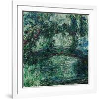 The Japanese Bridge on the Waterlily-Pond at Giverny, 1924/25-Claude Monet-Framed Giclee Print