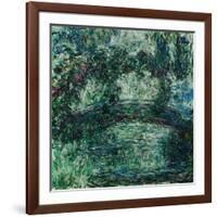 The Japanese Bridge on the Waterlily-Pond at Giverny, 1924/25-Claude Monet-Framed Giclee Print